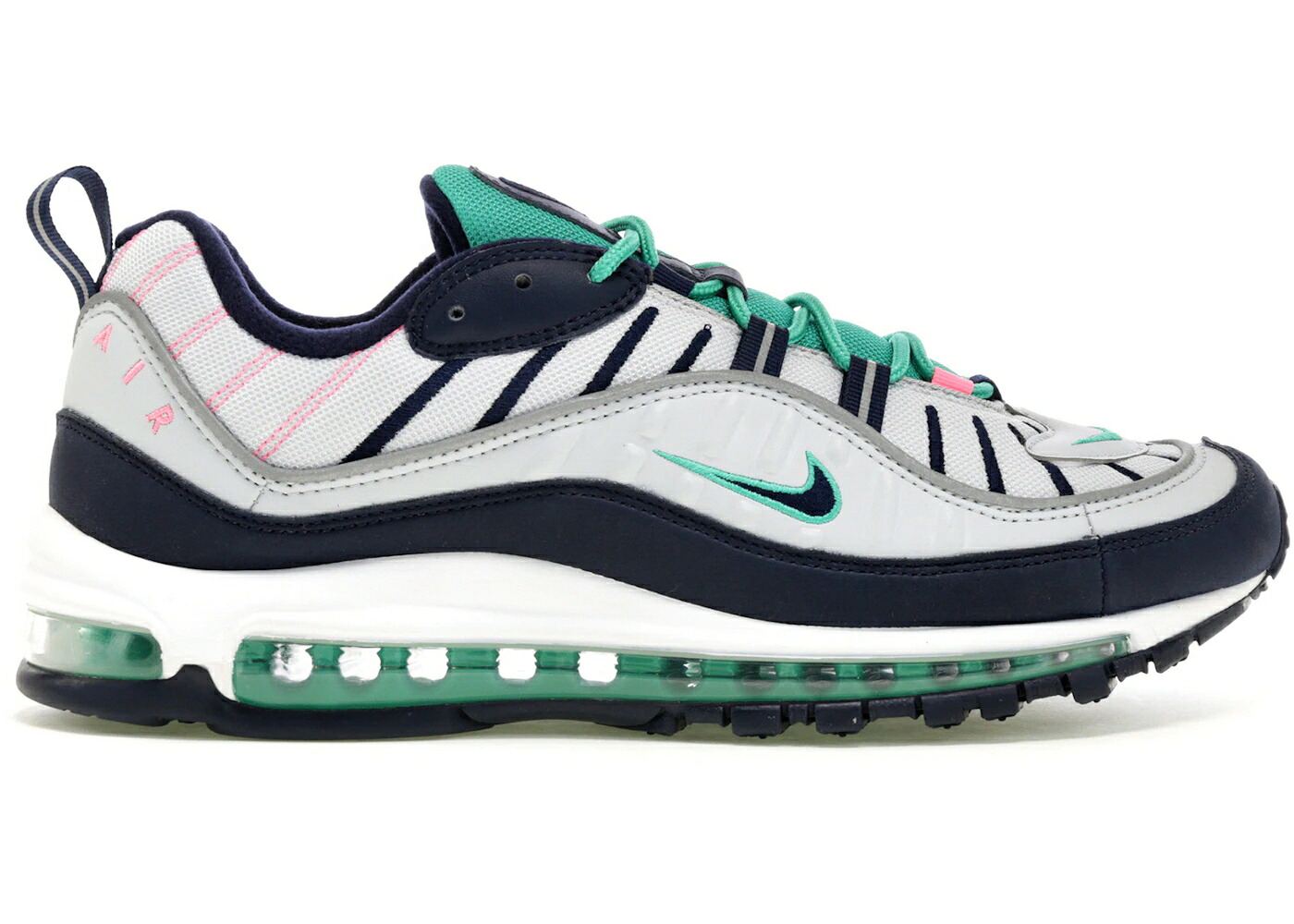 ナイキ マックス 縮くれる ウェイブ 純一無雑 プラチナム 大気圏マックス スニーカー メンズ NIKE AIR MAX 98 TIDAL WAVE / PURE PLATINUM OBSIDIAN KINETIC