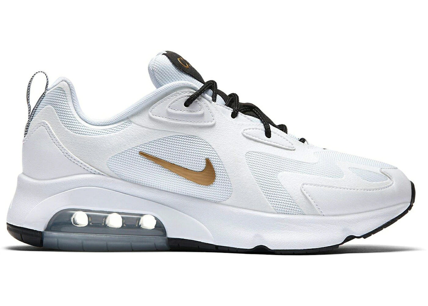 ナイキ マックス ゴールド 白いこと 白いこと 黒いこと 黒いこと 大気圏マックス スニーカー メンズ NIKE AIR MAX 200 METALLIC GOLD / WHITE METALLIC GOLD BLACK