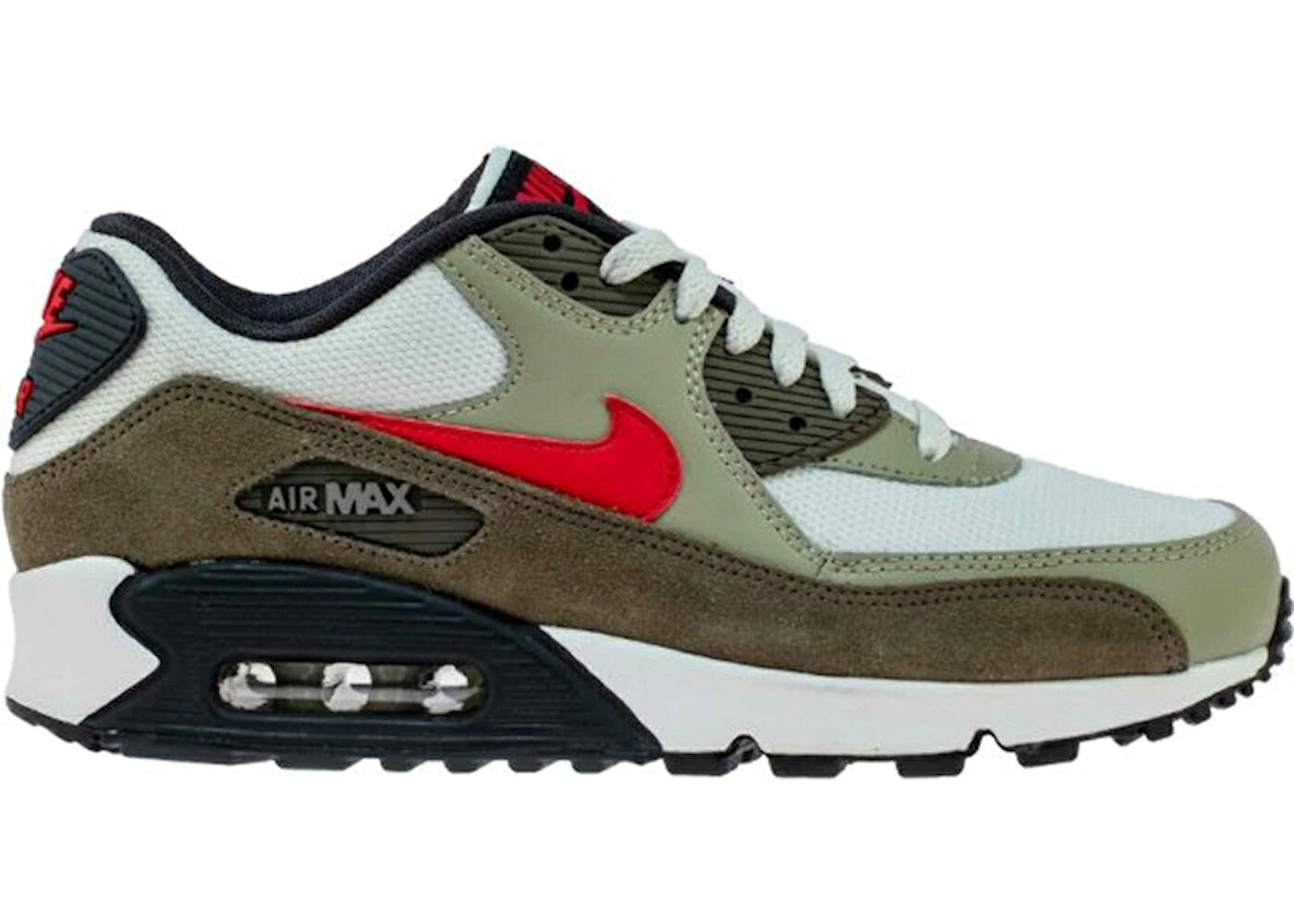 ナイキ マックス ベージュ 白いこと 白いこと 赤 赤いこと エア湖マックス スニーカー メンズ NIKE AIR MAX 90 BEIGE CHALK / SUMMIT WHITE UNIVERSITY RED