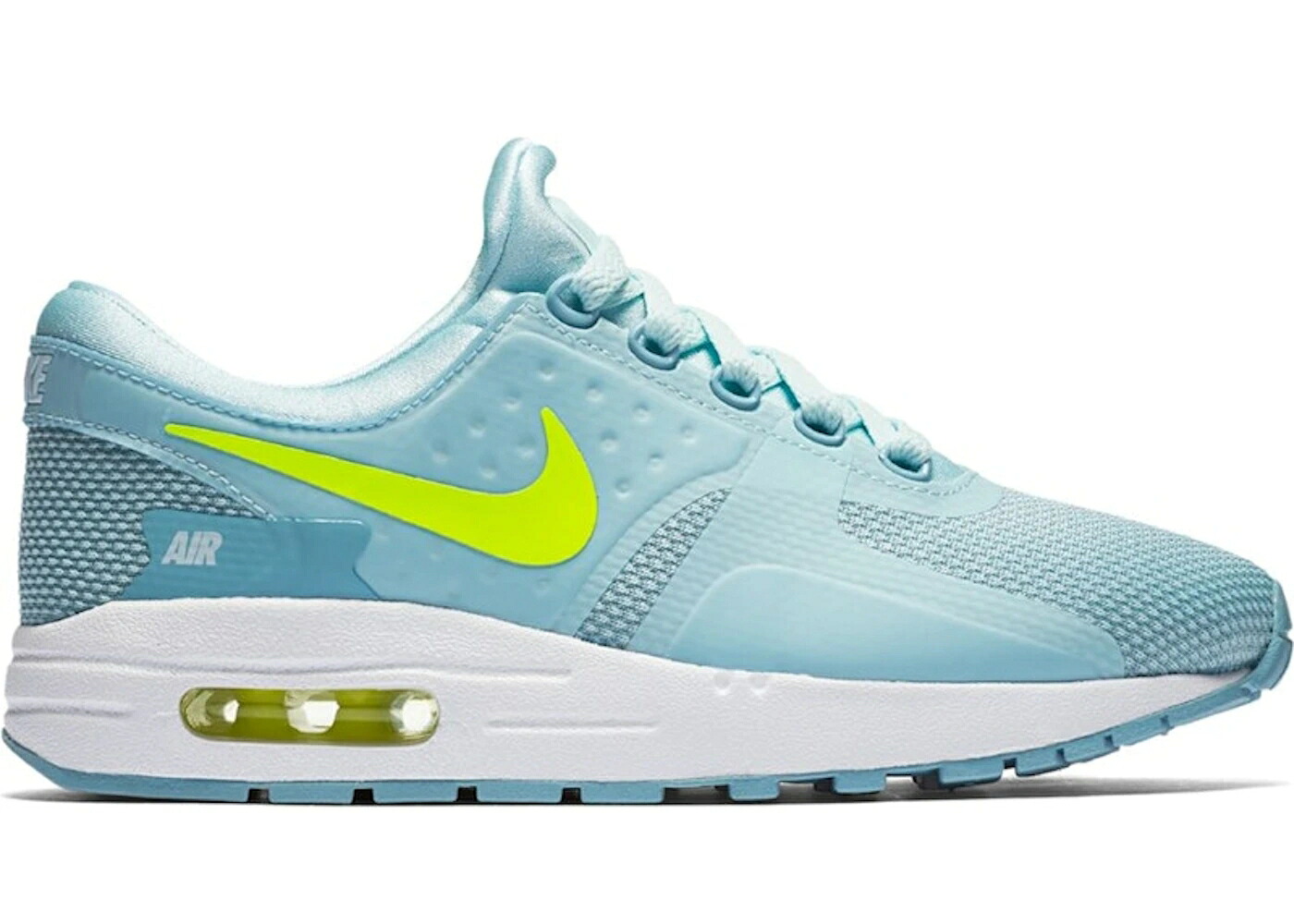 ナイキ マックス 皆無 青み 青色 白いこと 白いこと 大気圏マックス お坊っちゃん キッズ NIKE AIR MAX ZERO GLACIER BLUE VOLT (GS) / GLACIER BLUE VOLT WHITE もの言う花 マタニティ スニーカー