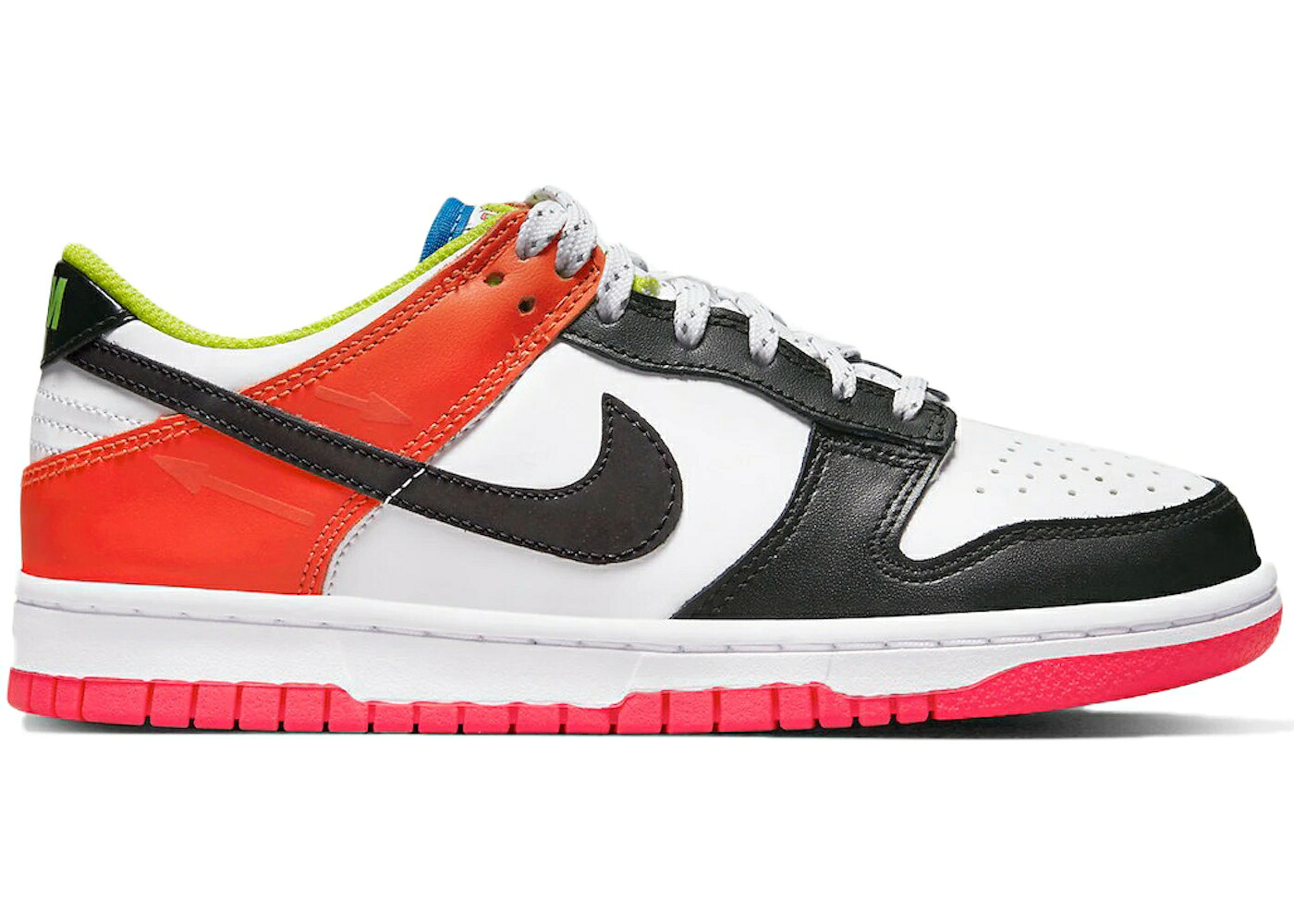 ナイキ ダンク 白いこと 白いこと 黒いこと 黒いこと 橙 オレンジ色 ダンクロー お坊っちゃん キッズ NIKE DUNK LOW CARTWHEEL (GS) / WHITE BLACK ORANGE もの言う花 マタニティ スニーカー