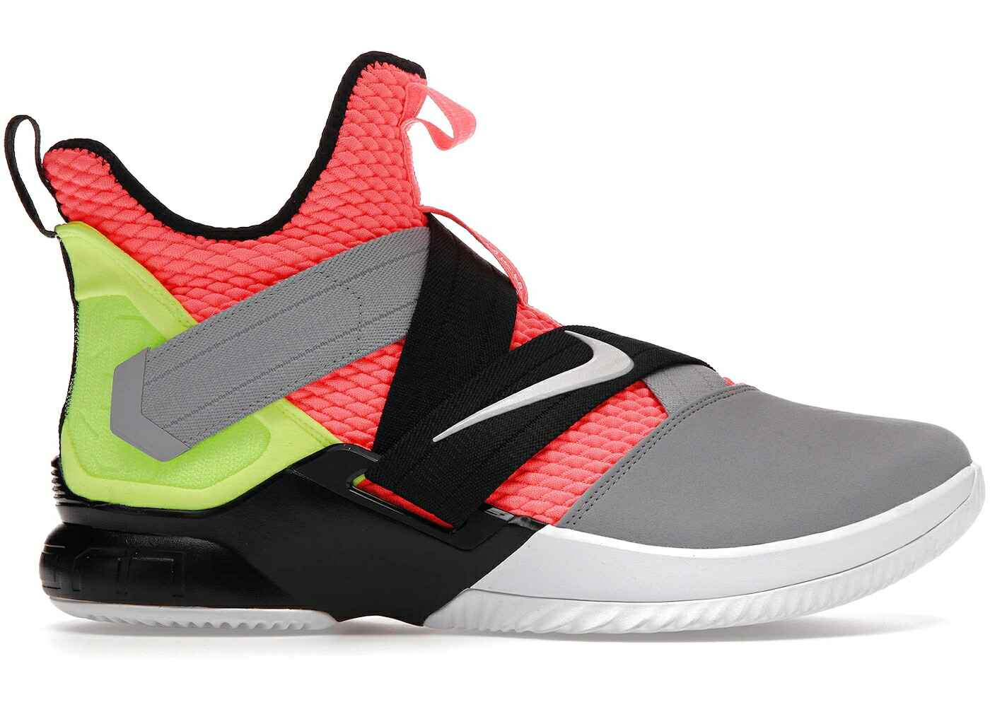 ナイキ レブロン ソルジャー 黒色 ブラック 白色 ホワイト スニーカー メンズ NIKE LEBRON SOLDIER 12 HOT LAVA / HOT LAVA BLACK WHITE|スニケス