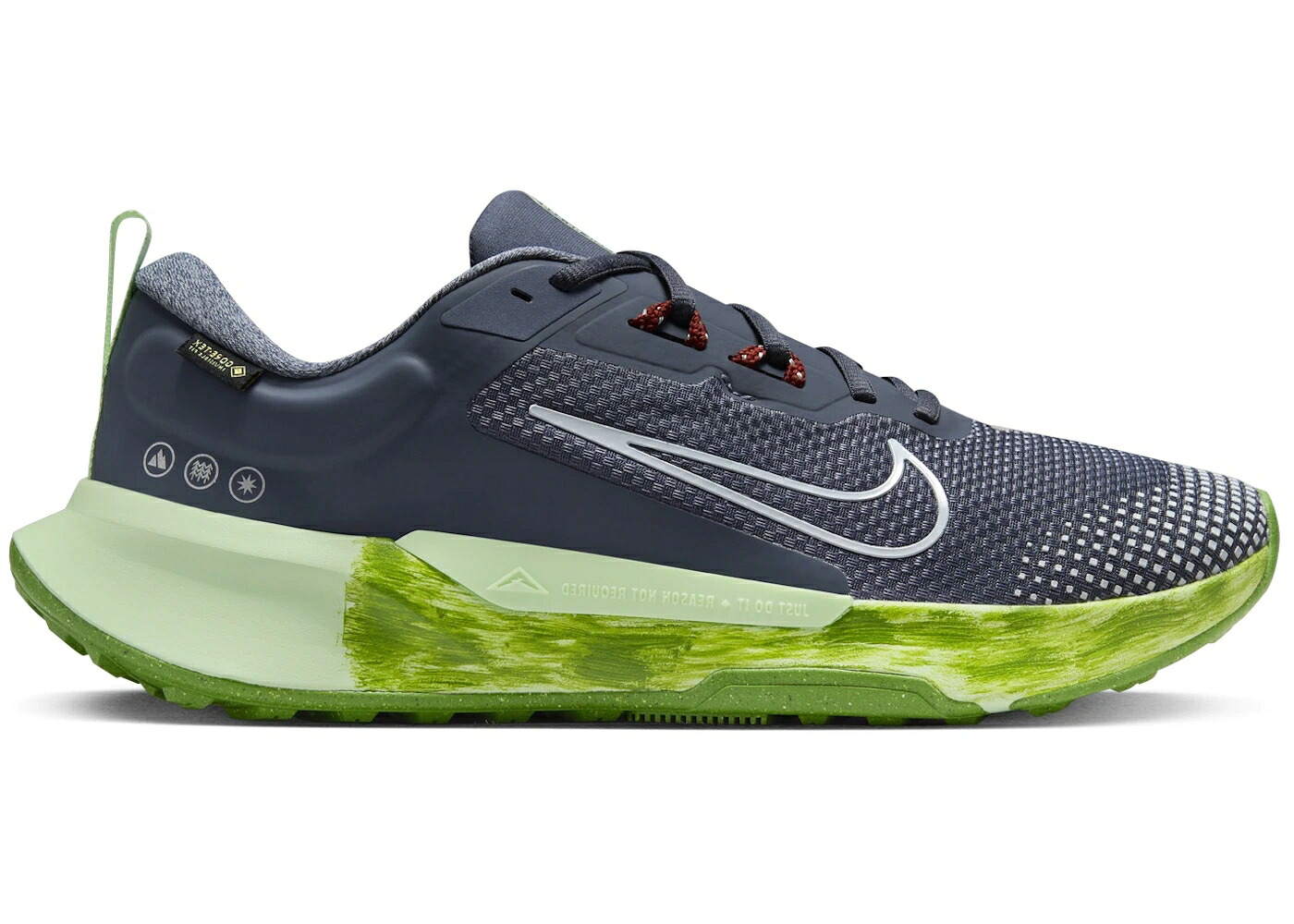 ナイキ ゴアテックス サンダー 青碧 青碧 緑 緑であること スニーカー メンズ NIKE JUNIPER TRAIL 2 GORE-TEX THUNDER BLUE VAPOR GREEN CHLOROPHYLL LIGHT ARMORY / THUNDER BLUE VAPOR GREEN