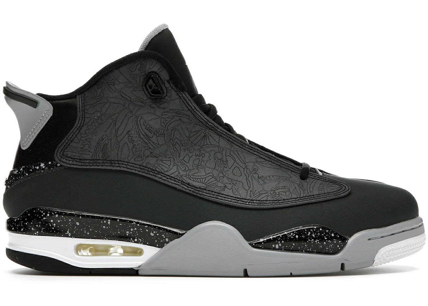 ナイキ ジョーダン ダブゼロ クラシック チャコール 黒色 ブラック 灰色 グレー スニーカー メンズ JORDAN DUB-ZERO CLASSIC CHARCOAL / BLACK CLASSIC CHARCOAL WOLF GREY
