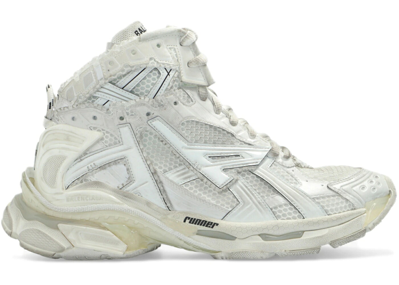 バレンシアガ 御機嫌 白いこと 白いこと スニーカー メンズ BALENCIAGA RUNNER HIGH TOP WHITE /