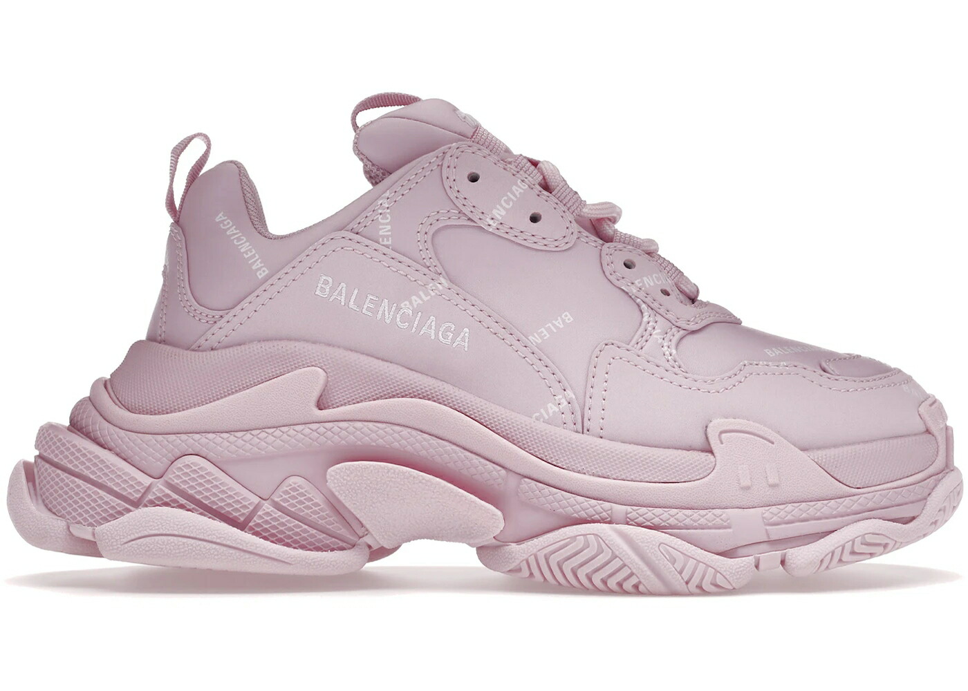 バレンシアガ さくら色 白いこと 白いこと WOMEN\u0027S スニーカー レディース BALENCIAGA TRIPLE S ALL OVER PINK (WOMEN\u0027S) / PINK WHITE