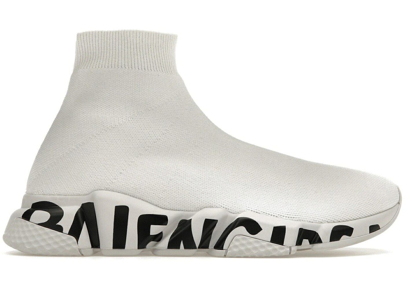 バレンシアガ スピード スニーカー スニーカー 白色 ホワイト 黒色 ブラック メンズ BALENCIAGA SPEED GRAFFITI TRAINERS WHITE BLACK / WHITE BLACK