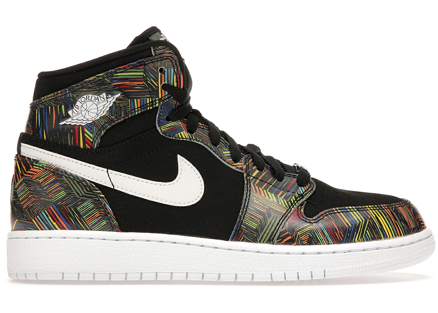 ナイキ ジョーダン 黒いこと 黒いこと 白いこと 白いこと 緑 緑であること お坊っちゃん キッズ JORDAN 1 RETRO BHM (2016) (GS) / BLACK WHITE BLACK VOLTAGE GREEN もの言う花 マタニティ スニーカー