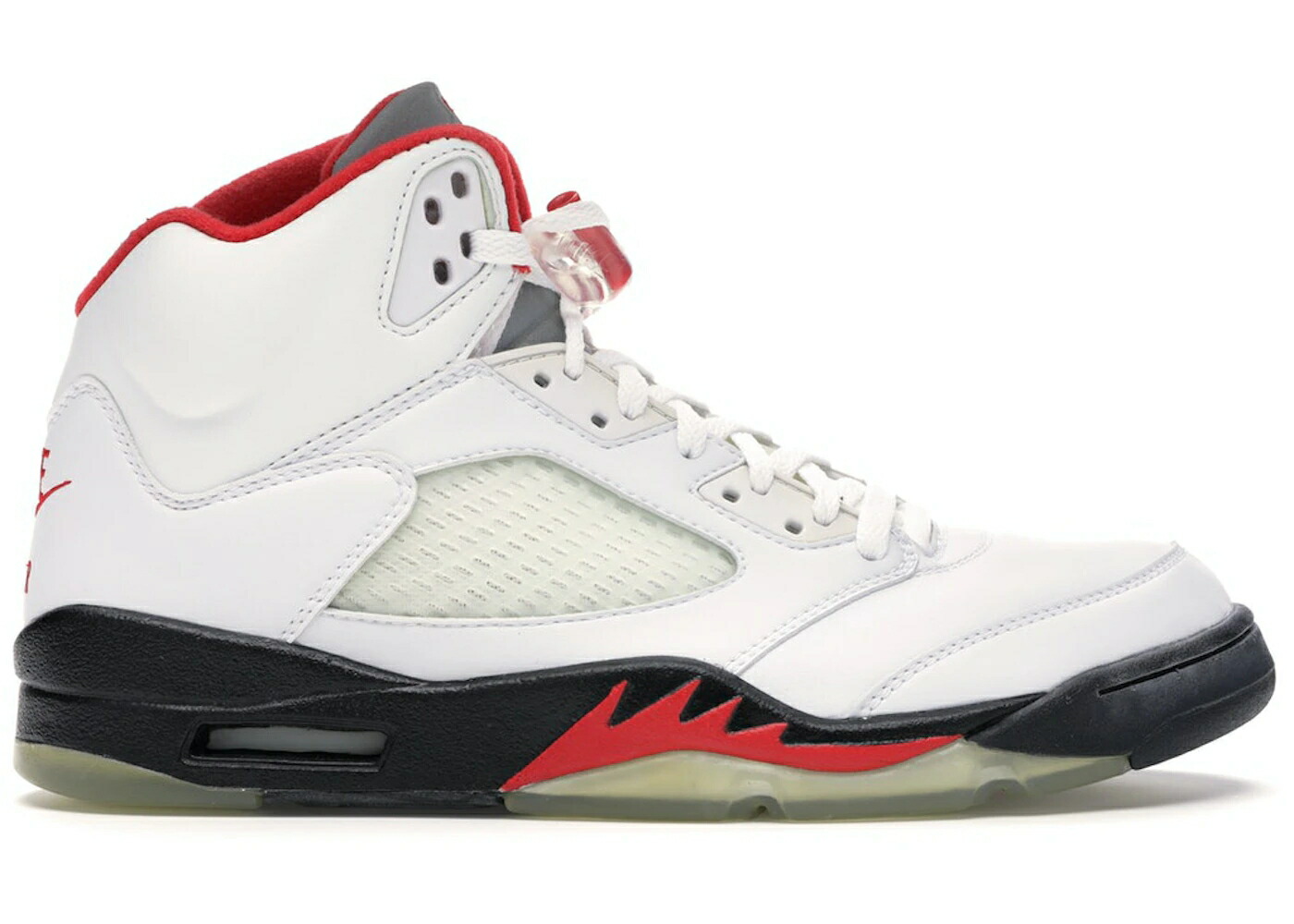 ナイキ ジョーダン ファイア 赤 レッド 白色 ホワイト 黒色 ブラック スニーカー メンズ JORDAN 5 RETRO FIRE RED (2000) / WHITE BLACK FIRE RED