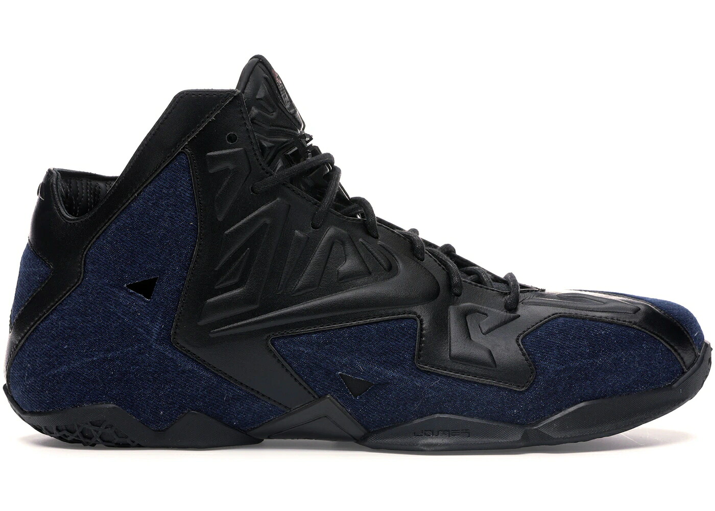 ナイキ レブロン デニム 黒色 ブラック スニーカー メンズ NIKE LEBRON 11 EXT DENIM / BLACK BLACK DENIM|スニケス