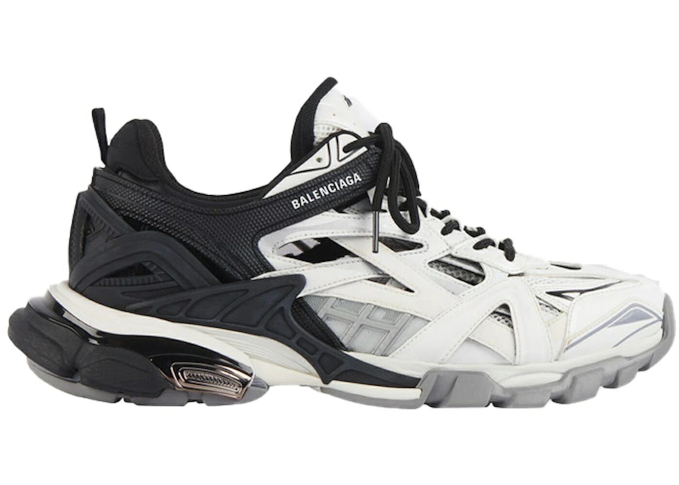 バレンシアガ 黒色 ブラック 白色 ホワイト TRACK.2 スニーカー メンズ BALENCIAGA BLACK WHITE / BLACK WHITE｜スニケス