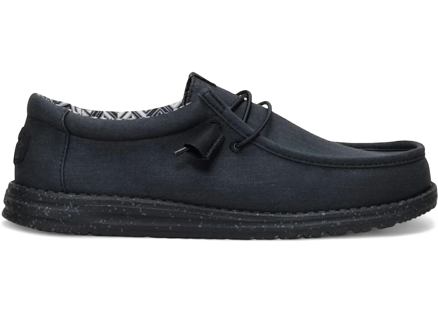 ヘイデュード 黒いこと 黒いこと スニーカー メンズ HEY DUDE HEY DUDE WALLY STRETCH CANVAS BLACK / BLACK BLACK