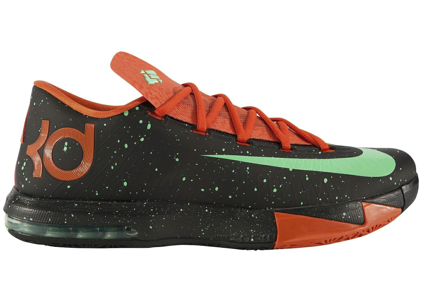 ナイキ テキサス州 黒いこと 黒いこと 緑 緑であること 橙 オレンジ色 スニーカー メンズ NIKE KD 6 TEXAS / BLACK GREEN GLOW URBAN ORANGE
