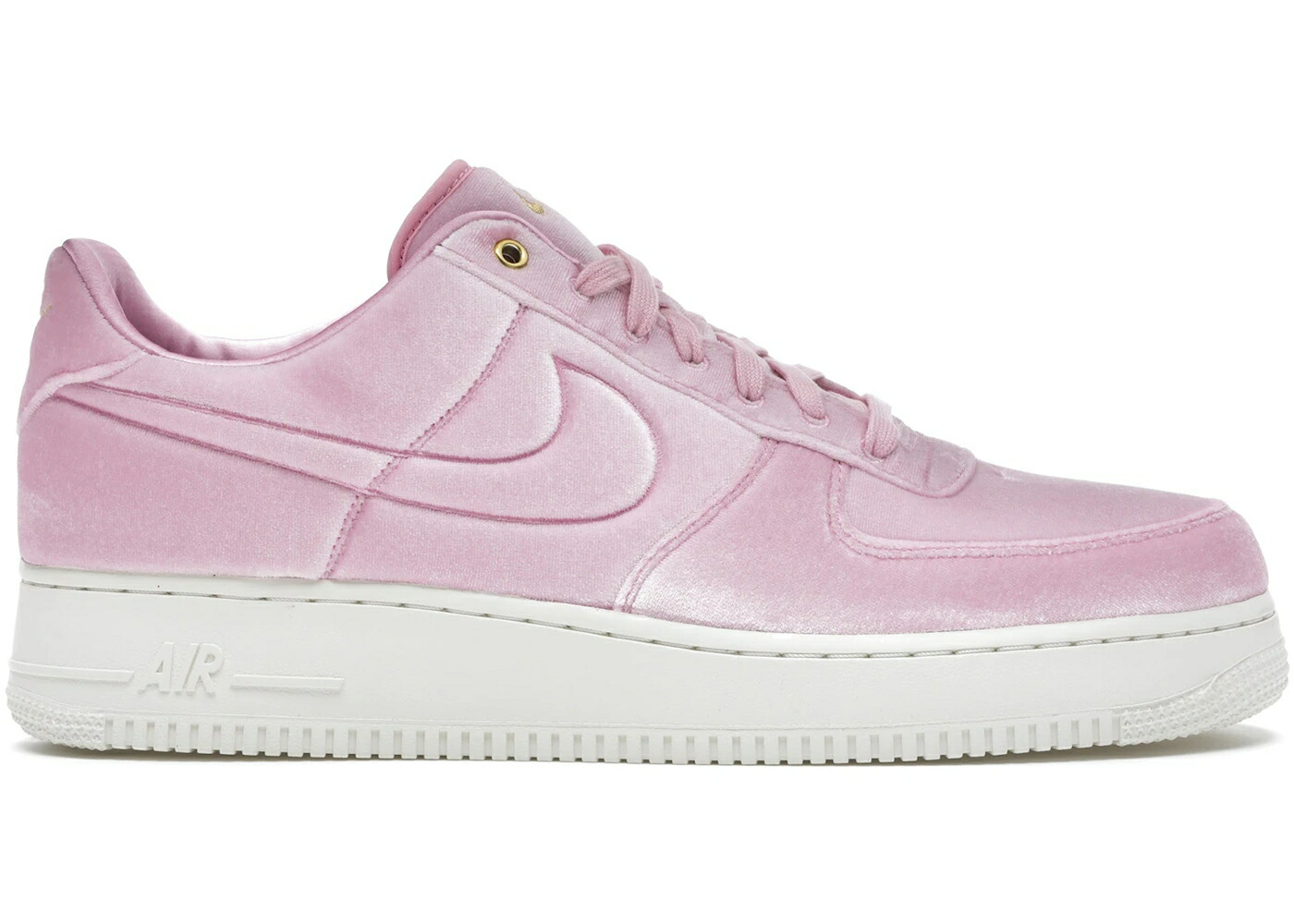 ナイキ 割り増し金 天鵞絨 サクラ色 ライズ ゴールド 空軍 スニーカー メンズ NIKE AIR FORCE 1 LOW PREMIUM 3 VELOUR PINK RISE / PINK RISE SAIL METALLIC GOLD