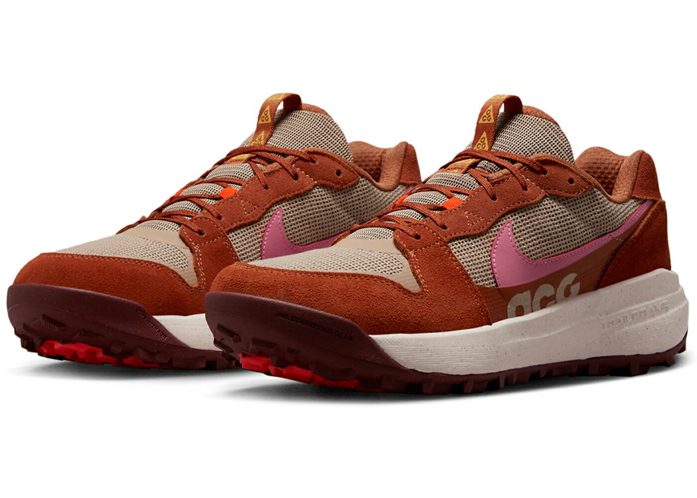 ナイキ 茶色 ブラウン ベージュ ピンク スニーカー メンズ NIKE ACG LOWCATE BACON / BROWN BEIGE PINK