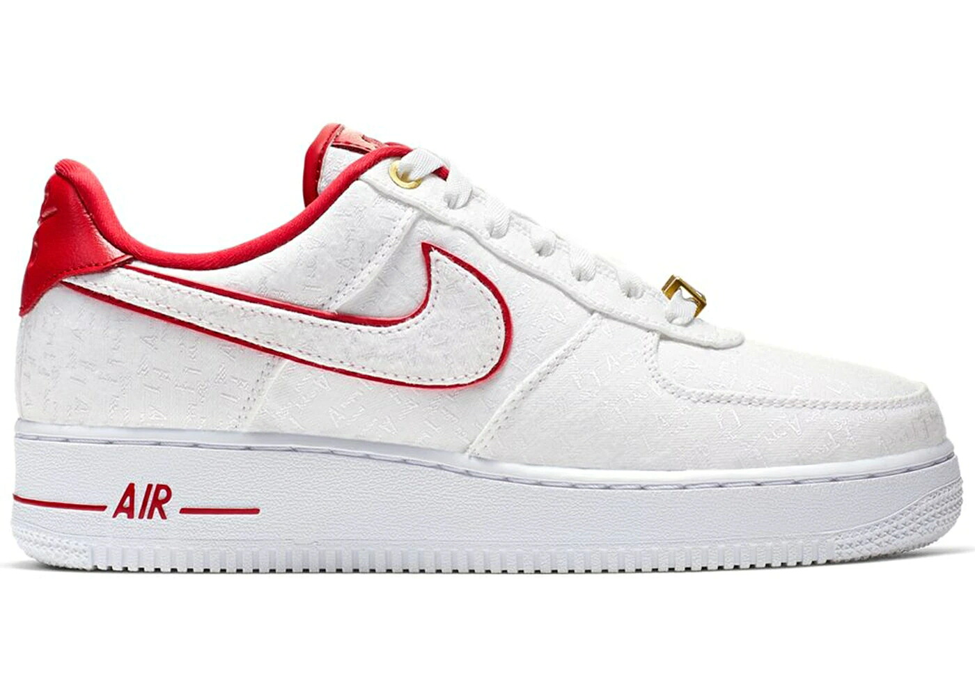 ナイキ 白色 ホワイト 赤 レッド エアフォース WOMEN'S スニーカー レディース NIKE AIR FORCE 1 LOW LUX WHITE RED (WOMEN'S) / WHITE UNIVERSITY RED WHITE WHITE｜スニケス