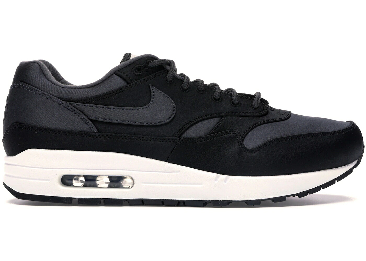 ナイキ マックス 繻子 黒いこと 黒いこと 白いこと 白いこと 大気圏マックス スニーカー メンズ NIKE AIR MAX 1 SATIN PACK BLACK / BLACK BLACK WHITE