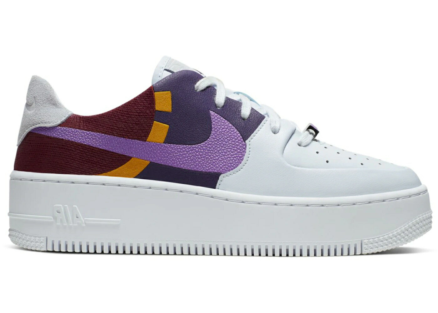ナイキ 薄墨色 薄墨色 野球クラブ 空軍 WOMEN\u0027S スニーカー レディース NIKE AIR FORCE 1 SAGE LOW LX GREY DARK ORCHID (WOMEN\u0027S) / FOOTBALL GREY DARK ORCHID TEAM