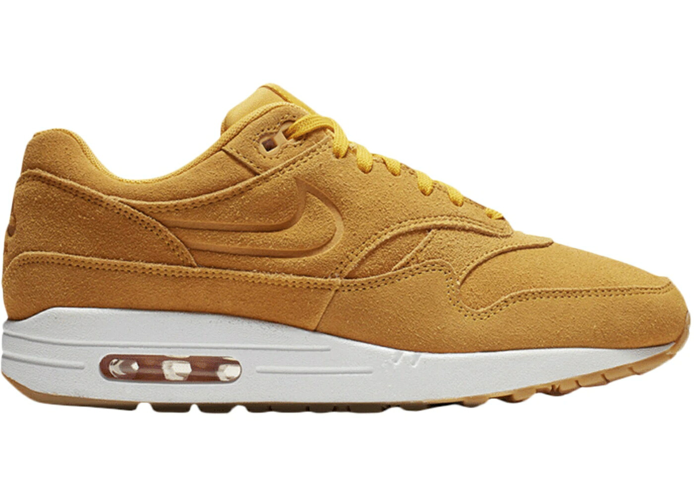 ナイキ マックス ゴールド スエードクロス スウェード エア湖マックス WOMEN\u0027S スニーカー レディース NIKE AIR MAX 1 PRM UNIVERSITY GOLD SUEDE (WOMEN\u0027S) / UNIVERSITY GOLD UNIVERSITY GOLD レディース靴-スニーカー