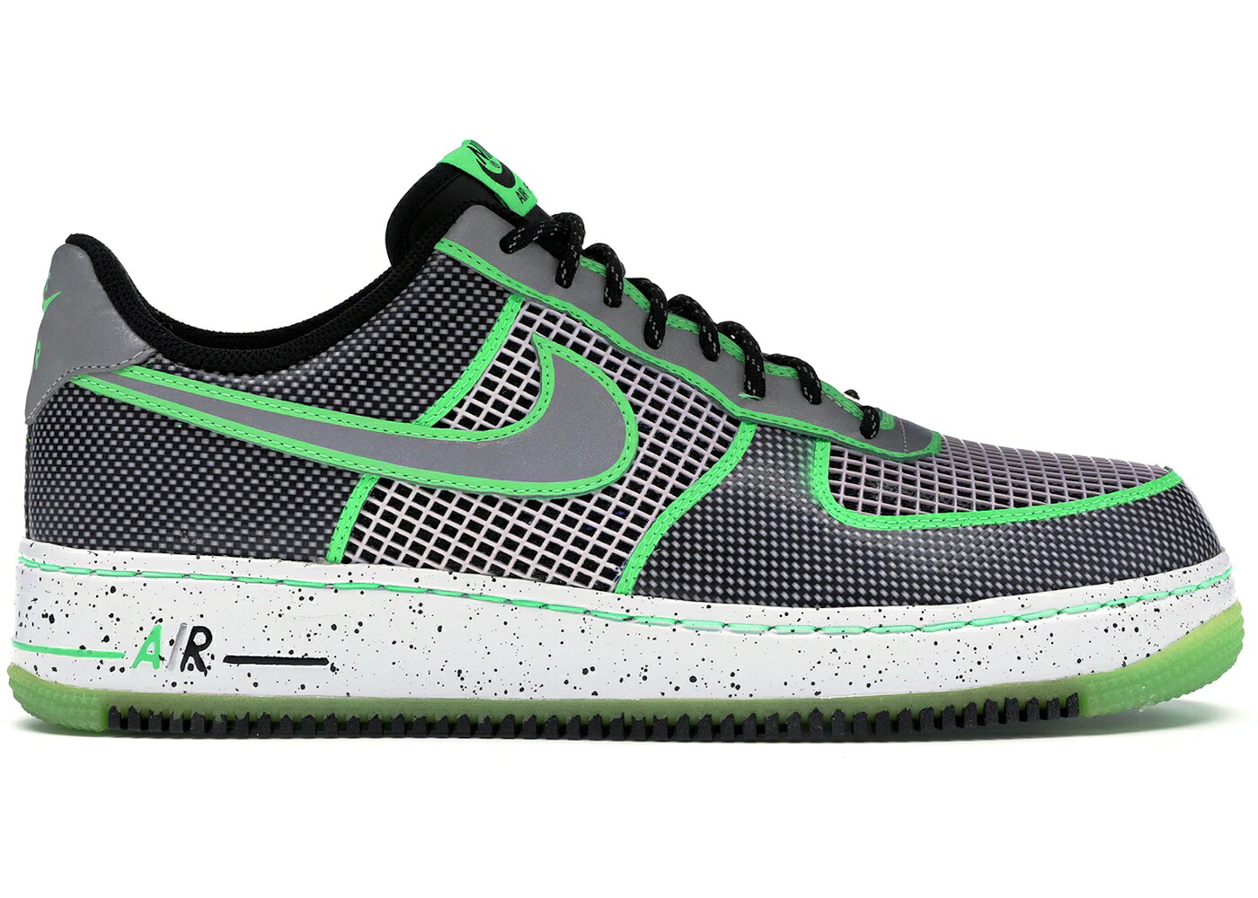 ナイキ 黒いこと 黒いこと しろがね色 しろがね色 空軍 スニーカー メンズ NIKE AIR FORCE 1 LOW DOERNBECHER (2012) / BLACK METALLIC SILVER POISON