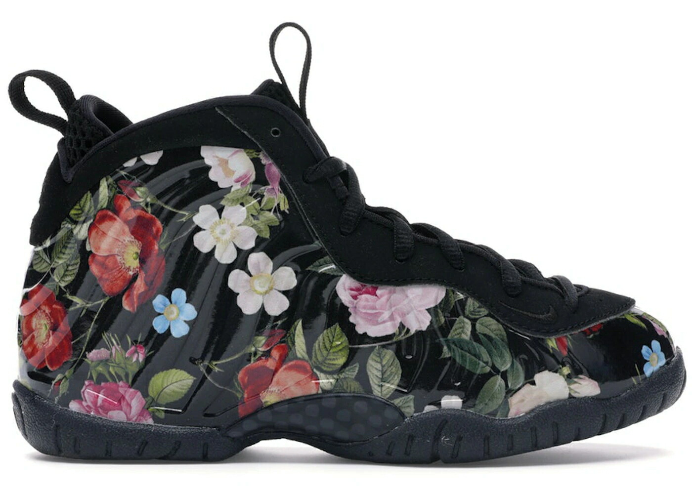 ナイキ フォームポジット 黒いこと 黒いこと ゴールド エアフォームポジットワン お坊っちゃん キッズ NIKE AIR FOAMPOSITE ONE FLORAL (なおなお書き) / BLACK BLACK METALLIC GOLD もの言う花 マタニティ スニーカー