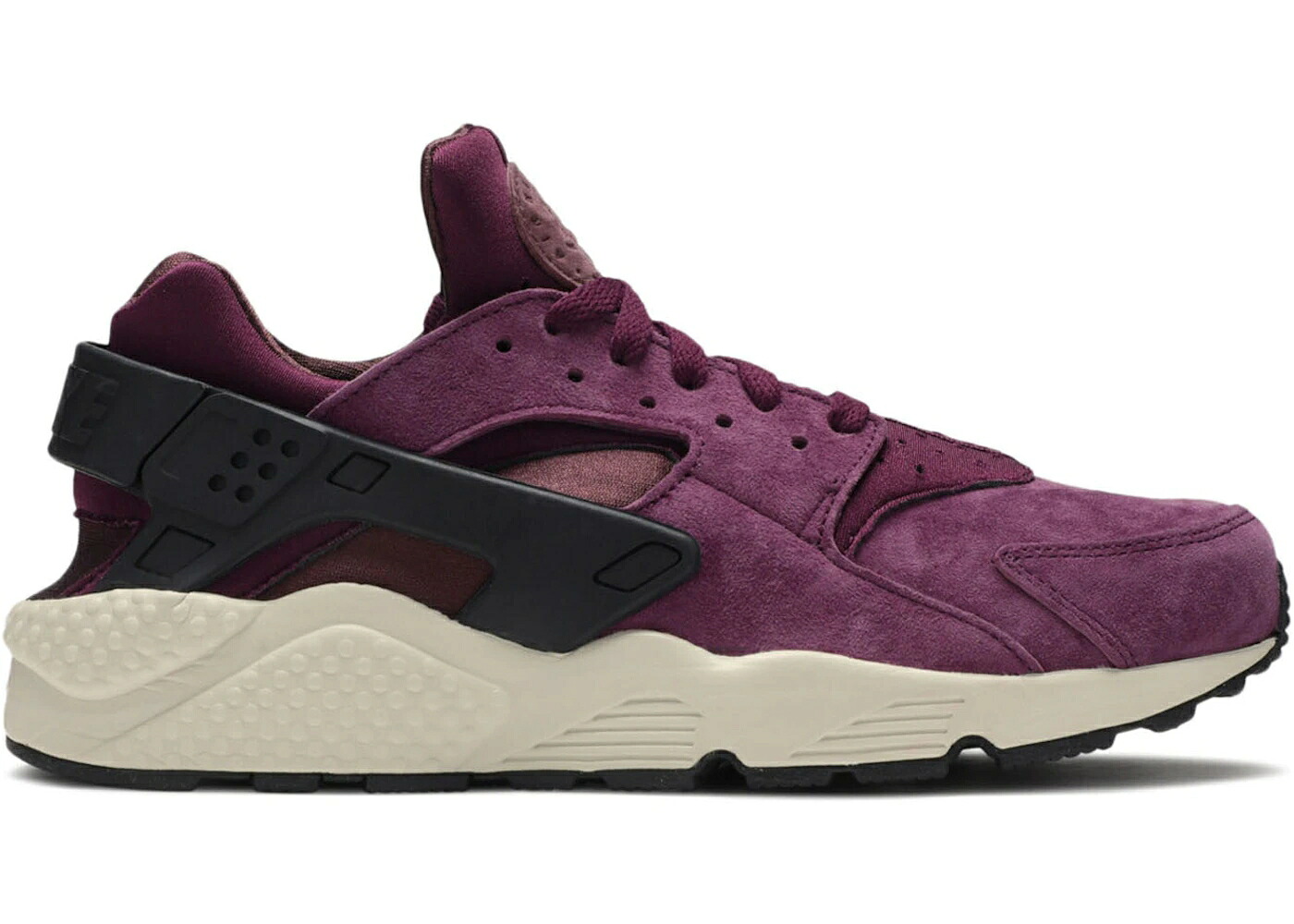 ナイキ ハラチ 割り増し金 黒いこと 黒いこと スニーカー メンズ NIKE AIR HUARACHE PREMIUM BORDEAUX / BORDEAUX LIGHT BONE BLACK BLACK
