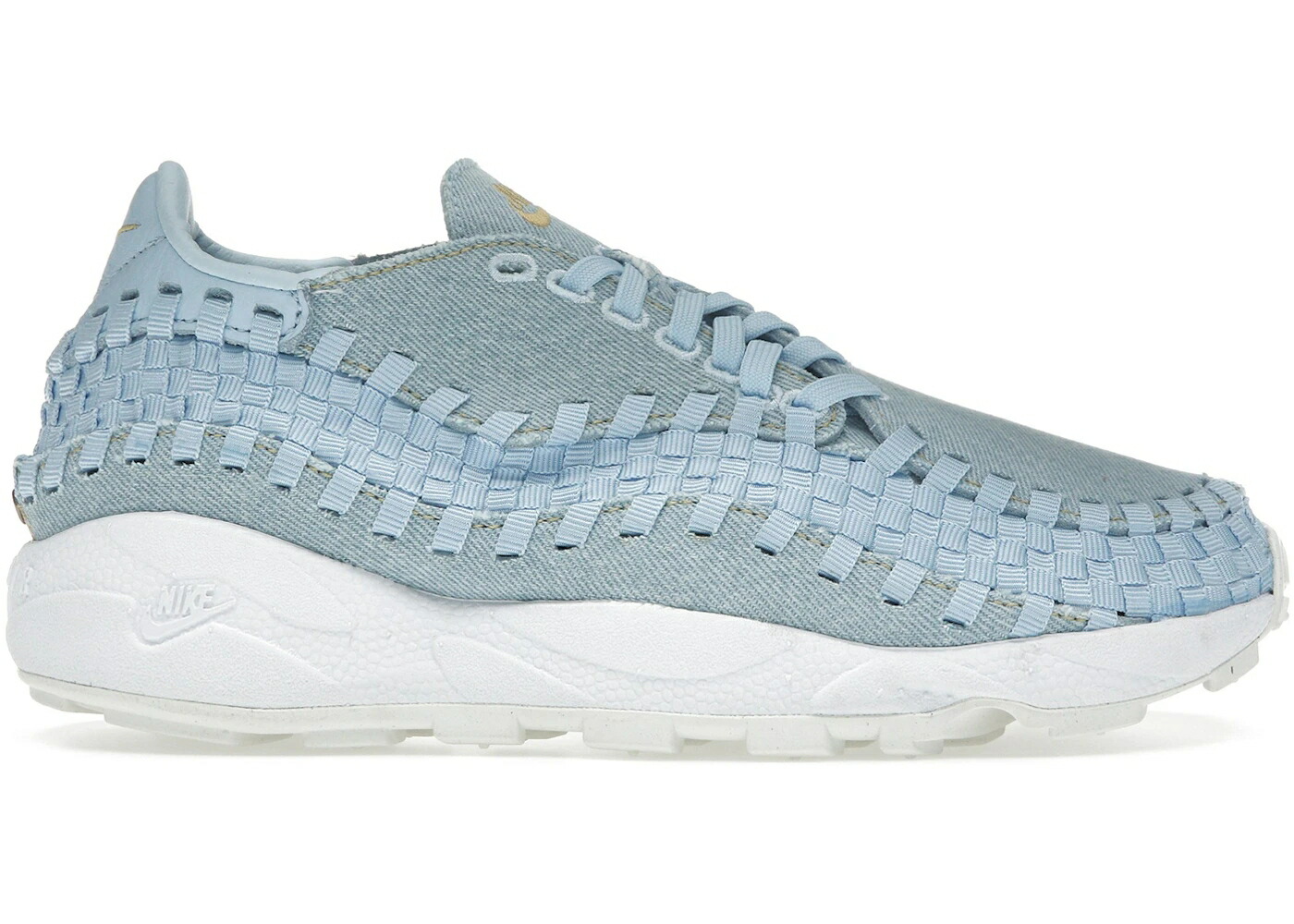 ナイキ ウーブン ジーンズ 青碧 青碧 ウィート ゴールド 白いこと 白いこと WOMEN\u0027S スニーカー レディース NIKE AIR FOOTSCAPE WOVEN WASHED DENIM ICE BLUE (WOMEN\u0027S) / DENIM WHEAT GOLD ICE BLUE WHITE