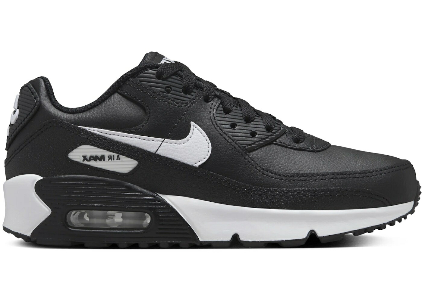 ナイキ マックス 黒いこと 黒いこと 白いこと 白いこと エア湖マックス お坊っちゃん キッズ NIKE AIR MAX 90 BLACK WHITE (GS) / BLACK BLACK WHITE もの言う花 マタニティ スニーカー