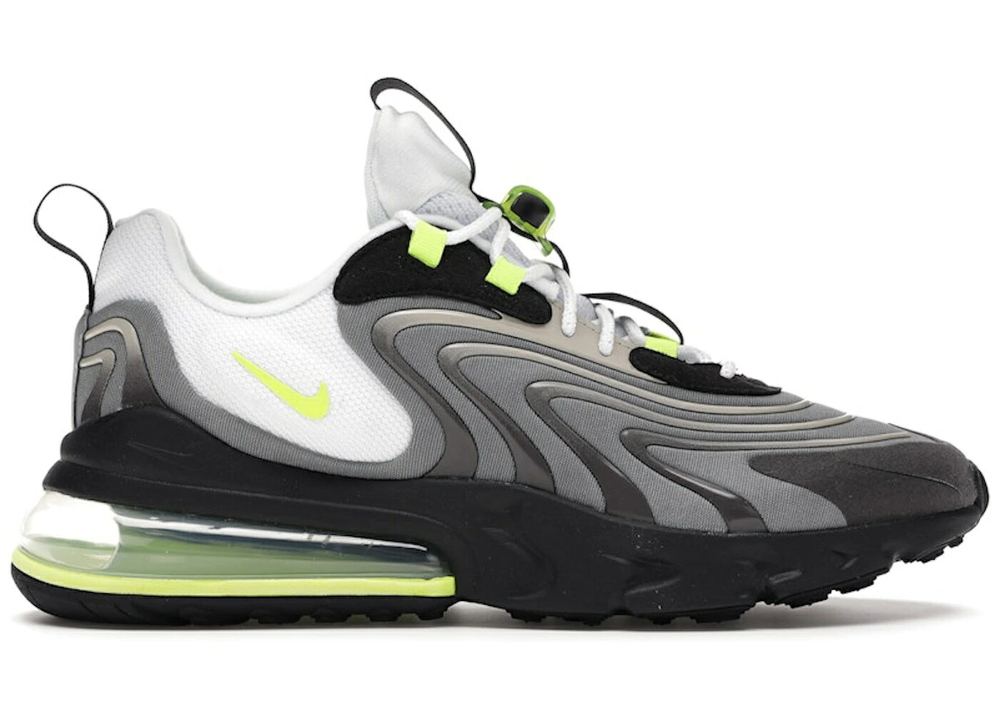 ナイキ マックス リアクト 薄墨色 薄墨色 冷やりとした エア湖マックス スニーカー メンズ NIKE AIR MAX 270 REACT ENG NEON / WOLF GREY VOLT COOL GREY