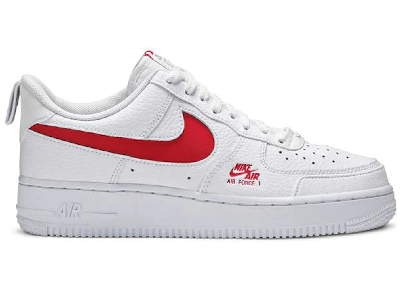 ナイキ 白色 ホワイト 赤 レッド エアフォース スニーカー メンズ NIKE AIR FORCE 1 LOW UTILITY 07 LV8 WHITE RED / WHITE RED｜スニケス
