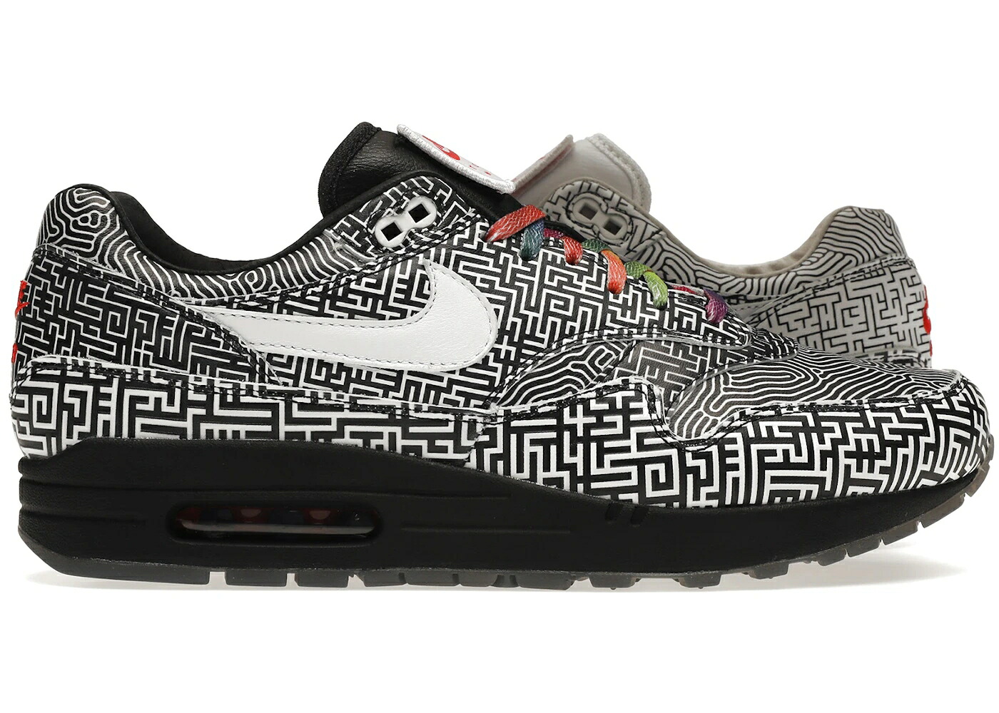 ナイキ マックス メイズ 白いこと 白いこと 黒いこと 黒いこと エア湖マックス スニーカー メンズ NIKE AIR MAX 1 TOKYO MAZE / WHITE BLACK MULTI COLOR