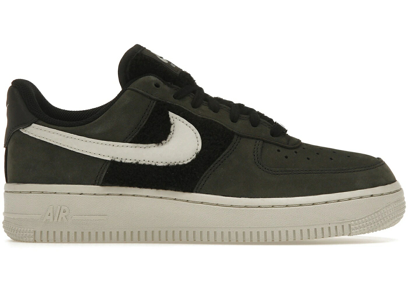 ナイキ 黒いこと 黒いこと 空軍 WOMEN\u0027S スニーカー レディース NIKE AIR FORCE 1 LOW BLACK LIGHT BONE FAUX FUR (WOMEN\u0027S) / BLACK LIGHT BONE