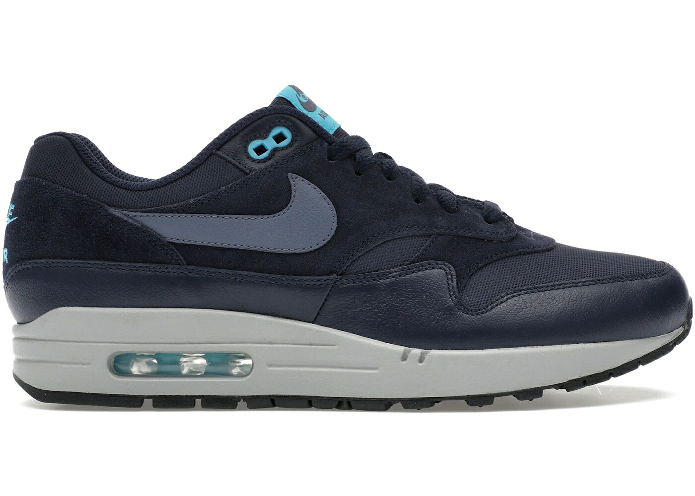 ナイキ マックス 炭素 エア湖マックス スニーカー メンズ NIKE AIR MAX 1 OBSIDIAN / OBSIDIAN LIGHT CARBON