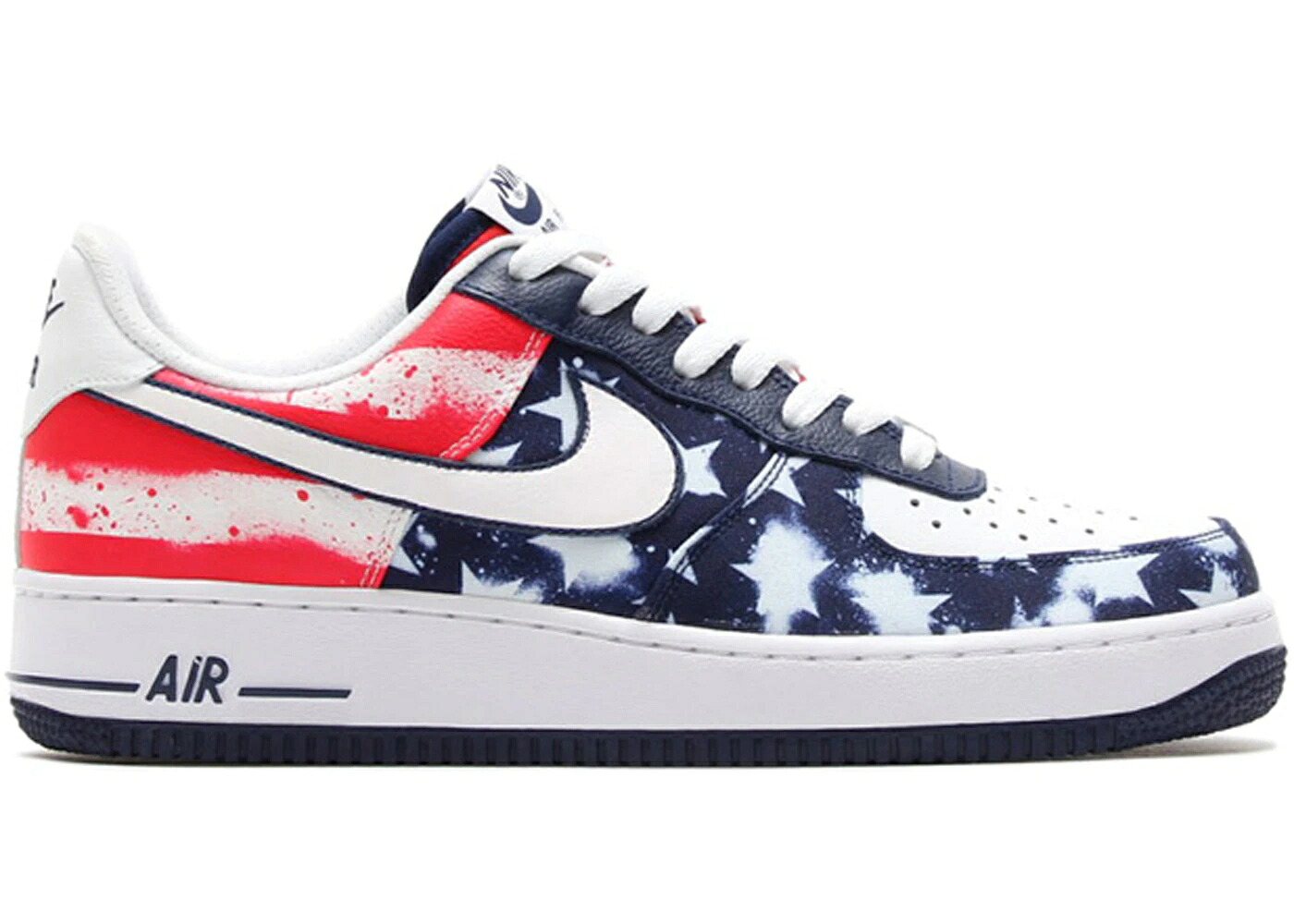 ナイキ 紺色 米国海軍 白いこと 白いこと 空軍 スニーカー メンズ NIKE AIR FORCE 1 LOW INDEPENDENCE DAY (2014) / MIDNIGHT NAVY WHITE UNIVERSITY
