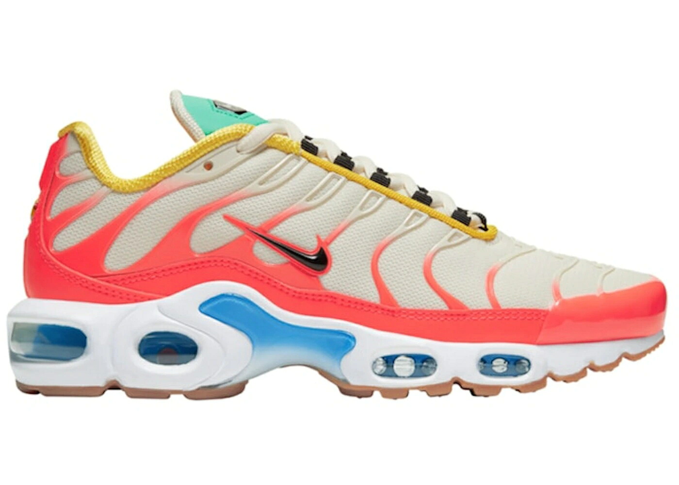 ナイキ マックス 黄味がかった 黄色 白いこと 白いこと エアマックスプラス WOMEN\u0027S スニーカー レディース NIKE AIR MAX PLUS VIBRANT TROPICAL (WOMEN\u0027S) / PEACH YELLOW TEAL SAIL WHITE
