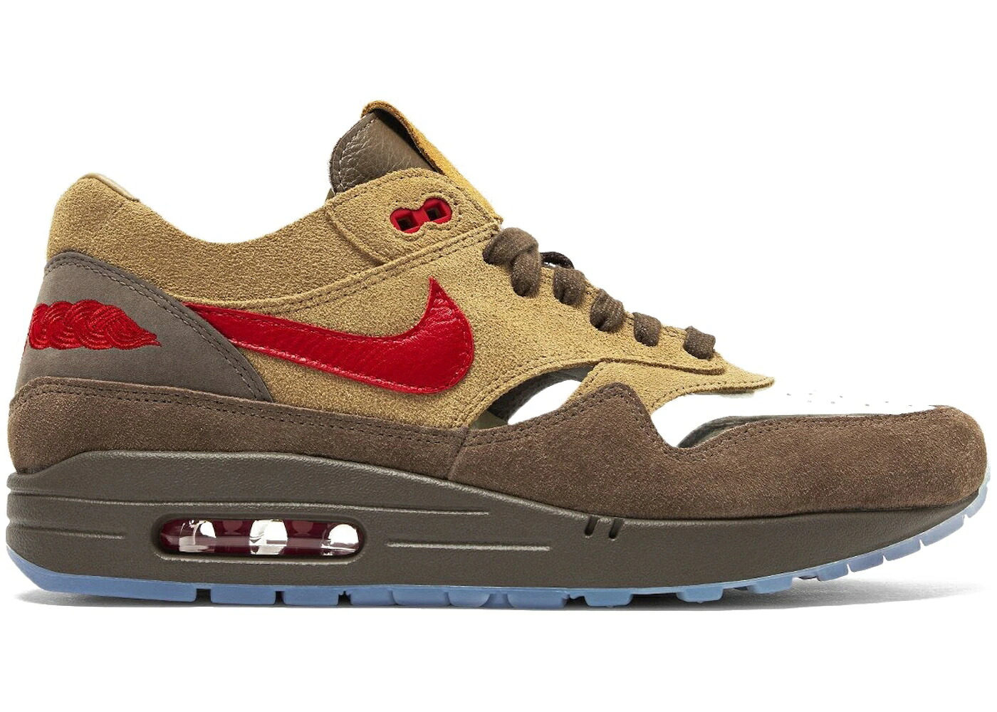 ナイキ マックス クロット 赤 赤いこと エア湖マックス スニーカー メンズ NIKE AIR MAX 1 CLOT KISS OF DEATH CHA (SPECIAL BOX) / ROCKY TAN SPORT RED
