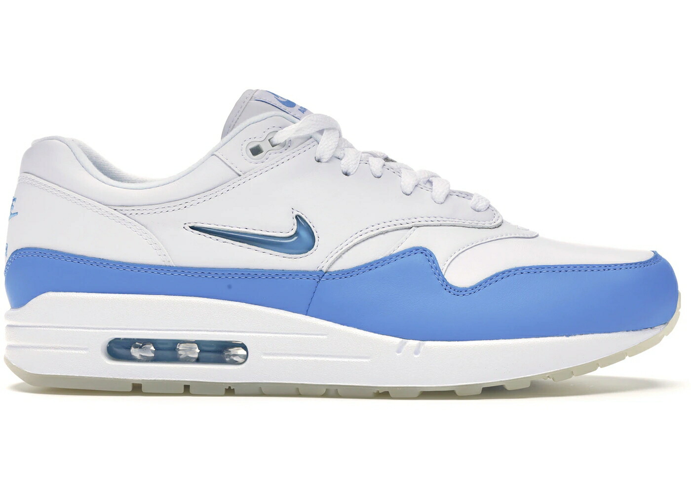 ナイキ マックス 青み 青色 白いこと 白いこと 大気圏マックス スニーカー メンズ NIKE AIR MAX 1 JEWEL UNIVERSITY BLUE / WHITE UNIVERSITY BLUE UNIVERSITY