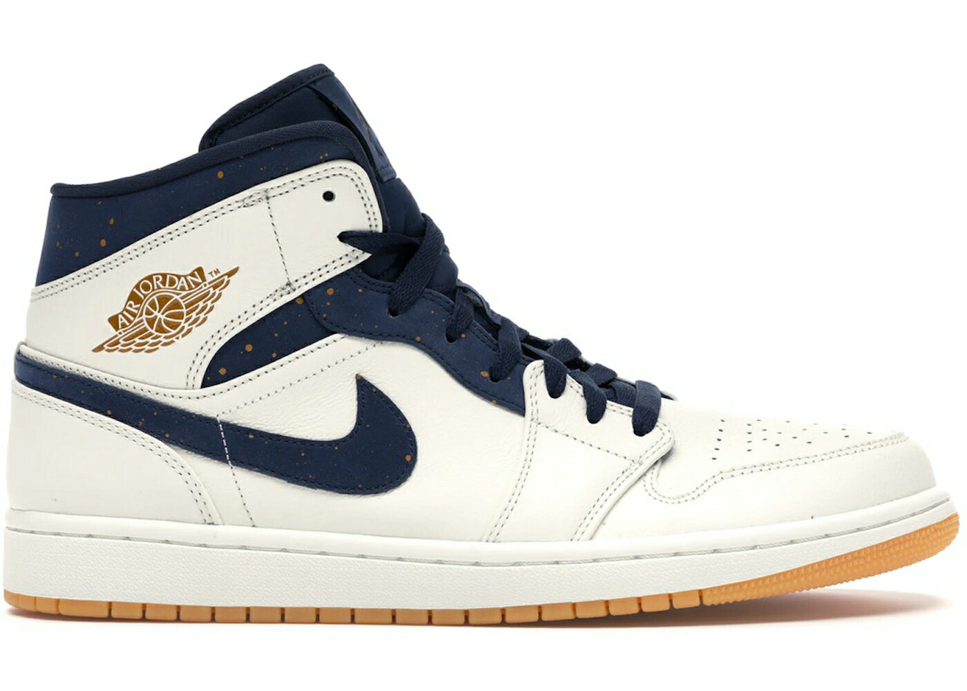 ナイキ ジョーダン ミッド ジーター 銅 ブロンズ 分科大学 紺色 米国海軍 スニーカー メンズ JORDAN 1 RETRO MID JETER / SAIL BRONZE COLLEGE NAVY