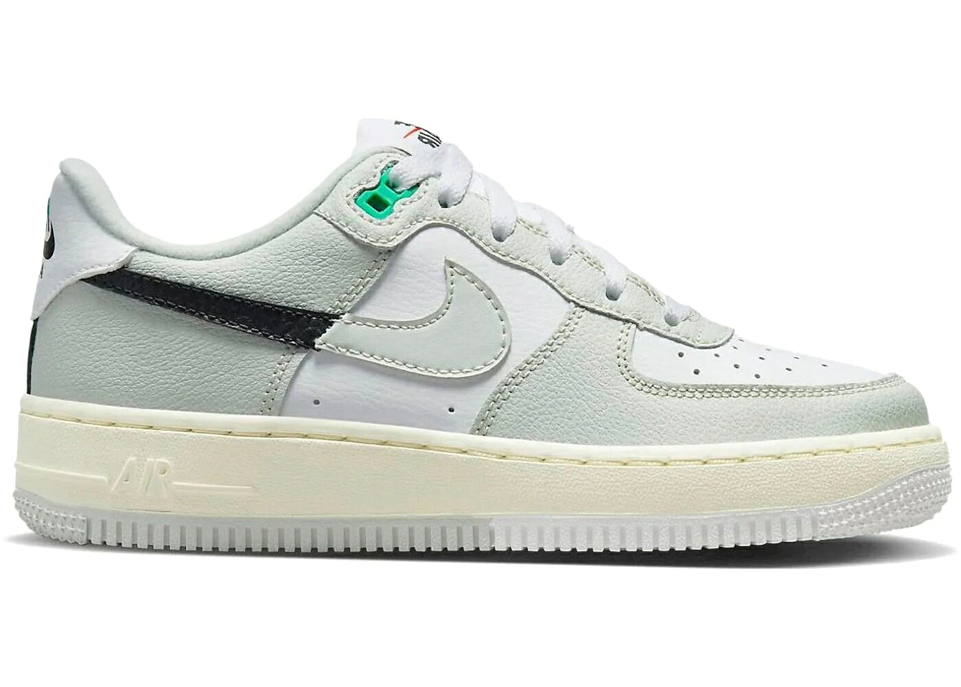 ナイキ しろがね色 しろがね色 黒いこと 黒いこと 空軍 お坊っちゃん キッズ NIKE AIR FORCE 1 LOW LV8 2 SPLIT LIGHT SILVER (GS) / LIGHT SILVER BLACK LIGHT SILVER もの言う花 マタニティ スニーカー