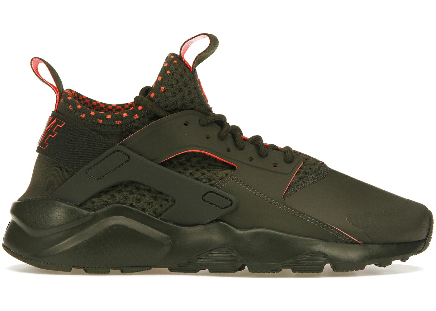 ナイキ ハラチ 幽客 ウルトラ 積貨委託貨物 カーキ クリムゾン ハラチラン スニーカー メンズ NIKE AIR HUARACHE RUN ULTRA CARGO KHAKI CRIMSON / CARGO KHAKI TOTAL CRIMSON CARGO