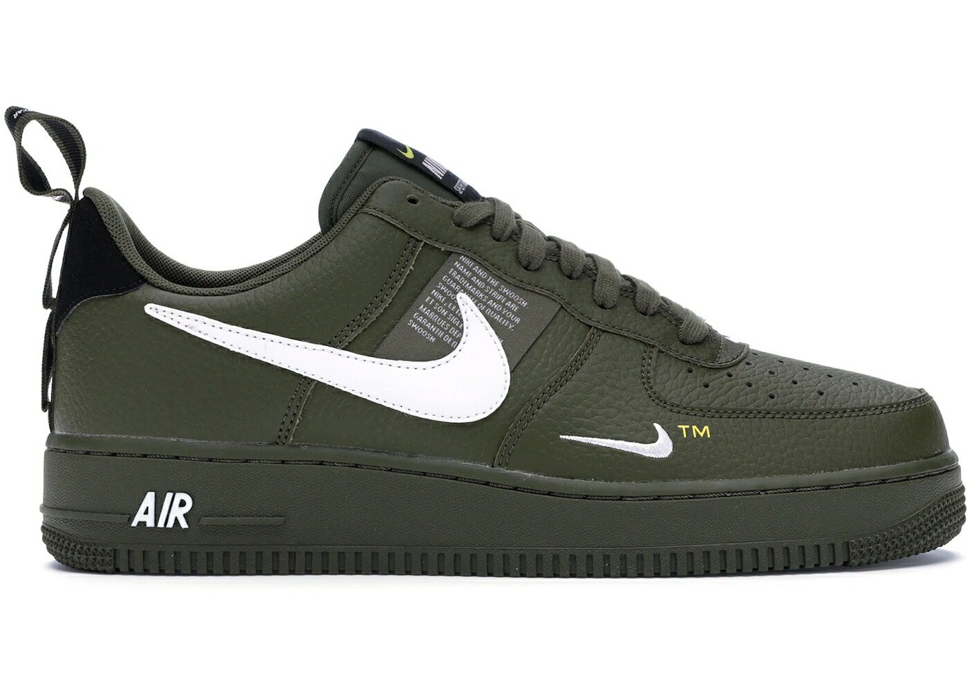 ナイキ オリーブ 黒いこと 黒いこと 白いこと 白いこと 空軍 スニーカー メンズ NIKE AIR FORCE 1 LOW UTILITY OLIVE CANVAS / OLIVE CANVAS BLACK WHITE TOUR