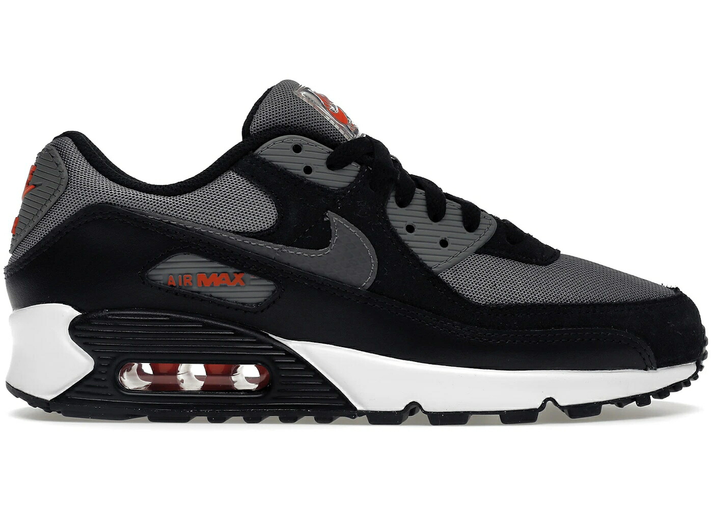 ナイキ マックス 灰色 グレー 黒色 ブラック 赤 レッド 紺色 ネイビー エアマックス スニーカー メンズ NIKE AIR MAX 90 GREY BLACK RED (2022) / GREY BLACK NAVY