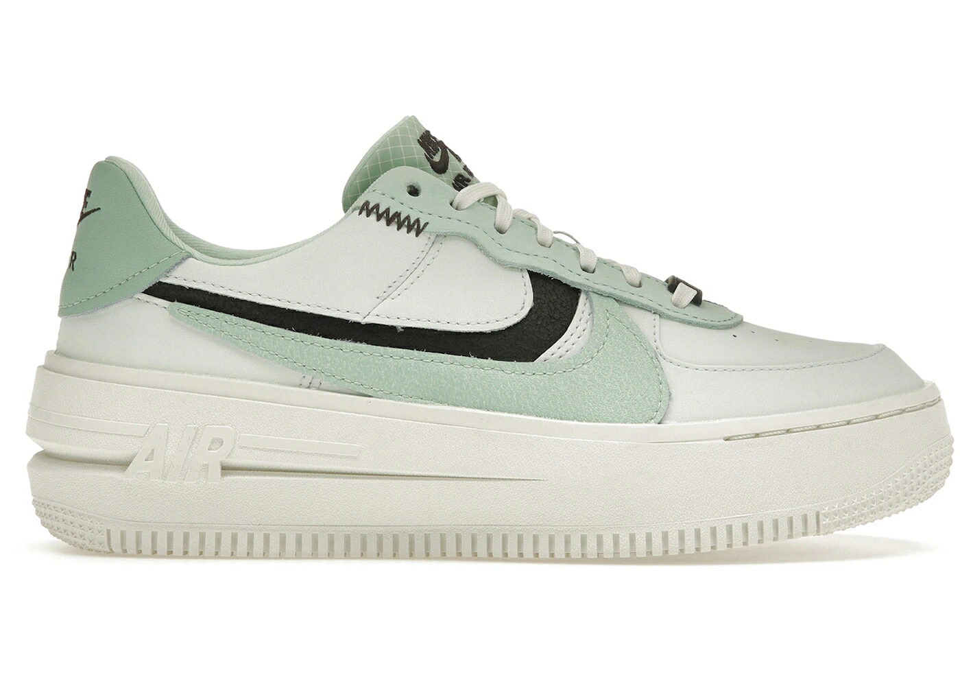 ナイキ 緑 緑であること 赤銅色 赤銅色 空軍 PLT.AF.ORM WOMEN\u0027S スニーカー レディース NIKE AIR FORCE 1 BARELY GREEN (WOMEN\u0027S) / BARELY GREEN VELVET BROWN MINT
