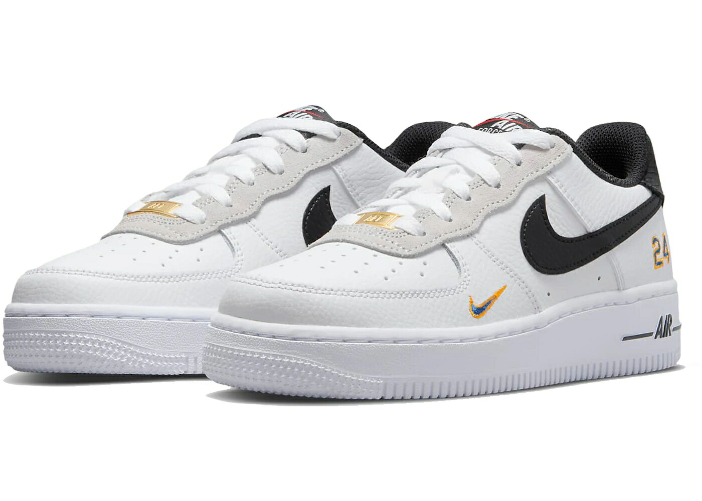 ナイキ グリフィー 白いこと 白いこと 青碧 青碧 ゴールド 空軍 JR. SR. お坊っちゃん キッズ NIKE AIR FORCE 1 LOW KEN GRIFFEY AND SWINGMAN (GS) / WHITE LYON BLUE UNIVERSITY GOLD もの言う花 マタニティ スニー