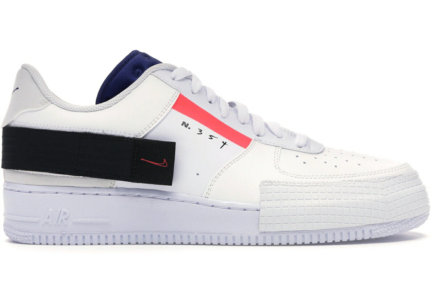 ナイキ 白いこと 白いこと 赤 赤いこと 空軍 スニーカー メンズ NIKE AIR FORCE 1 TYPE / SUMMIT WHITE RED ORBIT WHITE