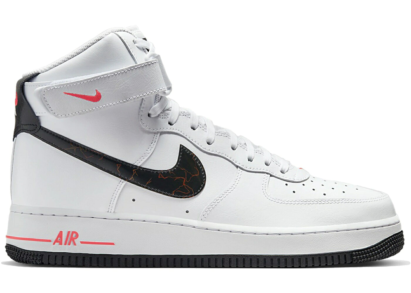 ナイキ 御機嫌 白いこと 白いこと 黒いこと 黒いこと クリムゾン 空軍 スニーカー メンズ NIKE AIR FORCE 1 HIGH ELECTRIC / WHITE BLACK BRIGHT CRIMSON