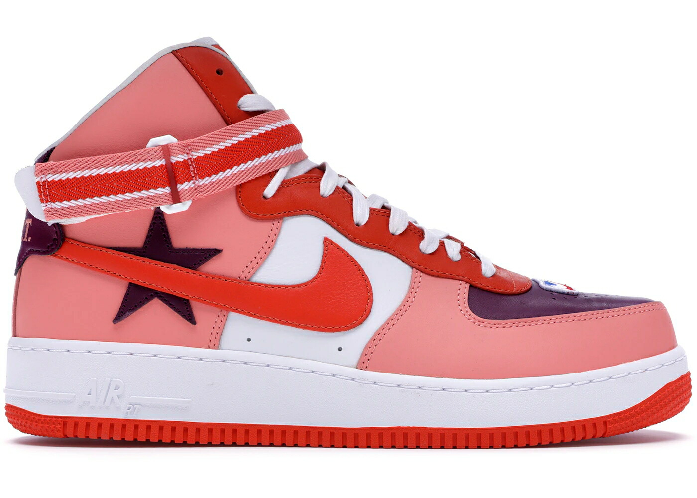 ナイキ ご機嫌 野球クラブ 橙 オレンジ色 空軍 スニーカー メンズ NIKE AIR FORCE 1 HIGH RICCARDO TISCI ALL-STAR (2018) (PINK) / SUNBLUSH BORDEAUX TEAM ORANGE