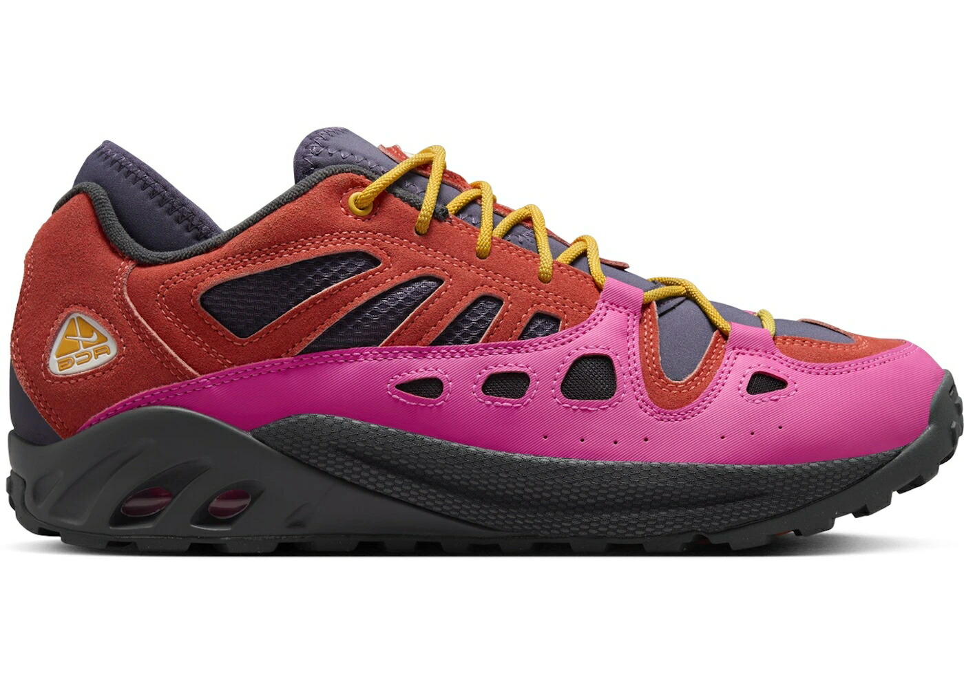 ナイキ ワイルド レーザ ゴールド スニーカー メンズ NIKE ACG AIR EXPLORAID LIGHT WILD MANGO DARK RAISIN LASER FUCHSIA UNIVERSITY GOLD / LIGHT WILD MANGO DARK RAISIN