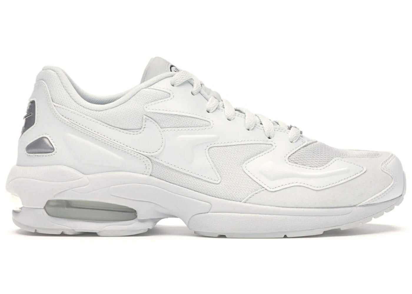 ナイキ 白いこと 白いこと エア湖マックス2 スニーカー メンズ NIKE AIR MAX2 LIGHT TRIPLE WHITE / OFF WHITE OFF WHITE