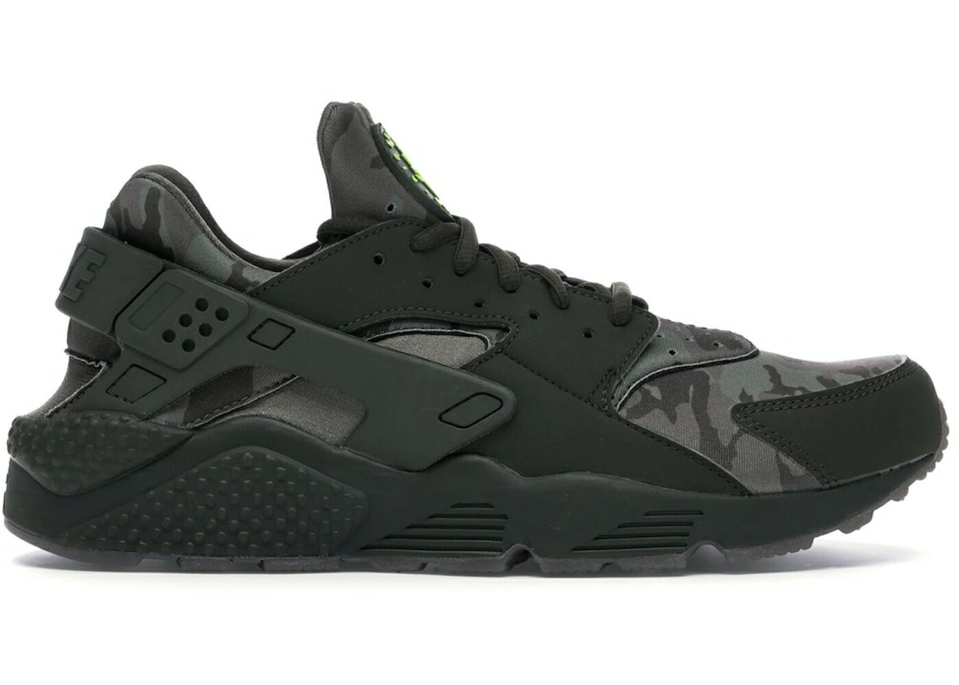 ナイキ ハラチ ラン カモ柄 緑 グリーン カーゴ カーキ ハラチラン スニーカー メンズ NIKE AIR HUARACHE RUN CAMO GREEN / CARGO KHAKI VOLT SEQUOIA GUM